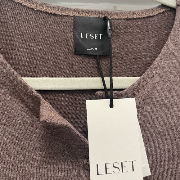 LESET Brown Cardigan Sweater - Picture 4 of 5